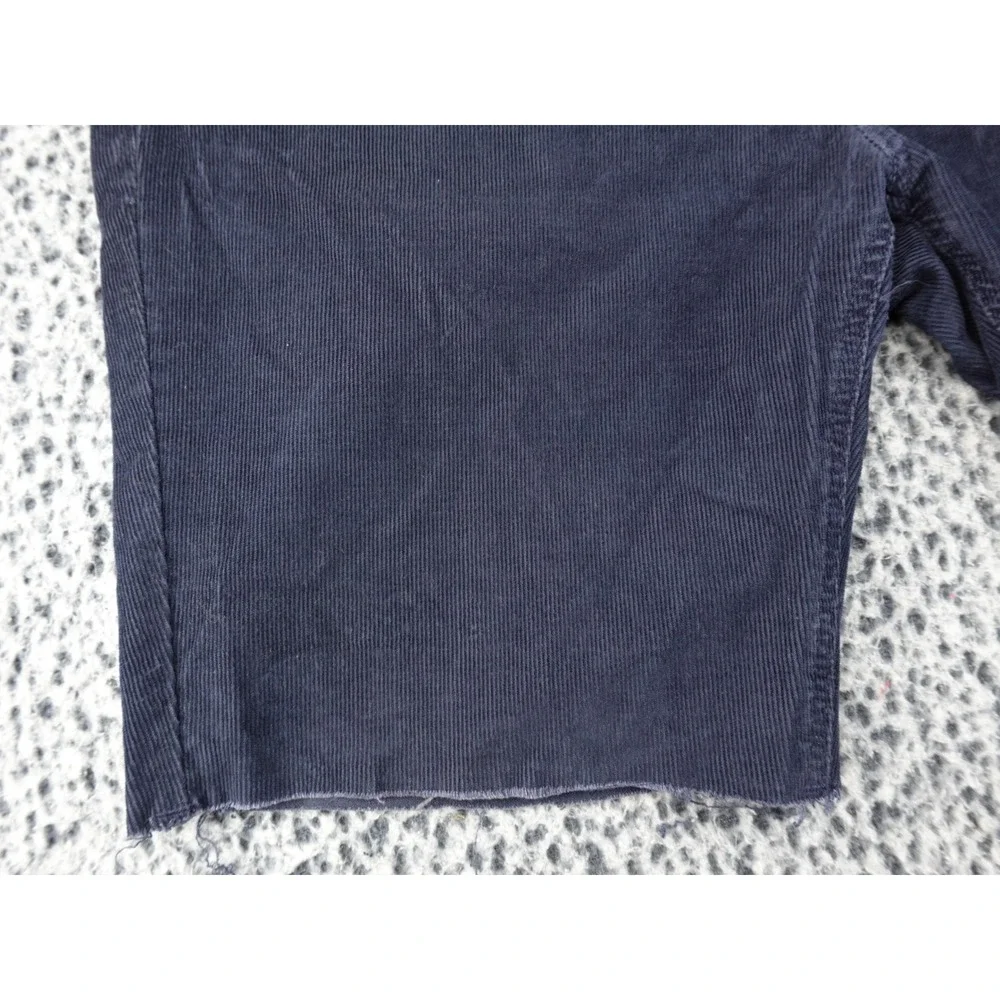 Abercrombie & Fitch Corduroy Shorts Mens 36 Navy Blue Good Cut‎ Off Stretch